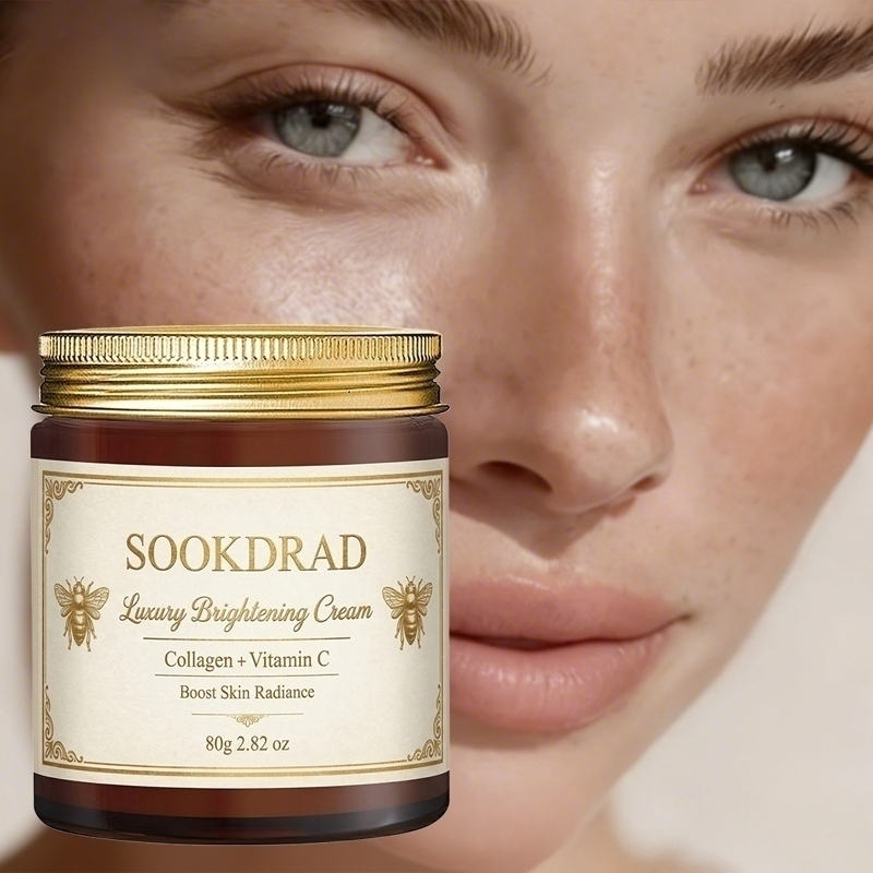 Luxury Skincare Daily - Krim Pencerah Mewah, Kolagen+Vitamin C, kilau