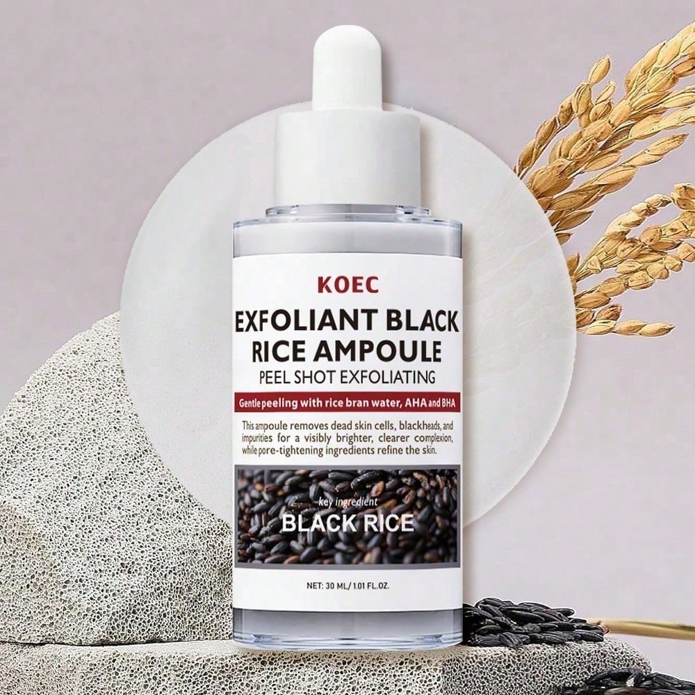 Luxury Skincare Daily - Ampul Beras Hitam Pengelupas 80ml Scrub